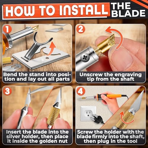 Hot Knife Plastic Cutter Tool Set; 30W Power Draw; 55 in Long Cable