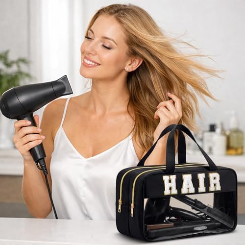 Pinkunn Hair Tool Travel Bag Tools Large Travel Case, Black