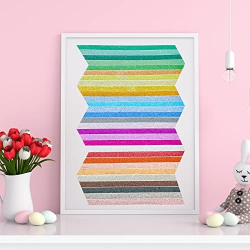 Asty 30 Rolls Colored Washi Glitter Tape, Christmas Decorative Washi Tape