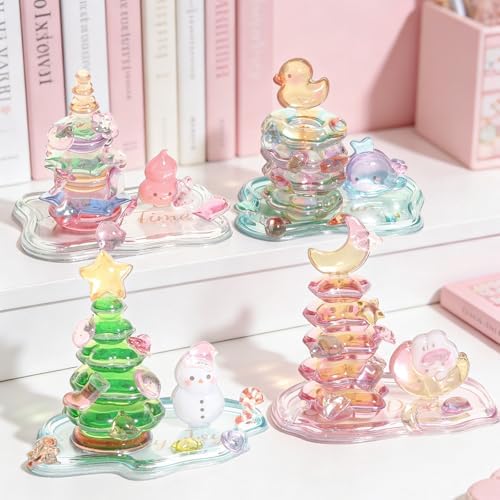 3D Resin Stacking Stickers - Cute Transparent Crystal DIY Decoration Kawaii Used for Scrapbook, Desk, Phone Case Decoration DIY Desktop Decoration