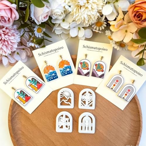 9Pcs Boho Arch Clay Earring Cutters