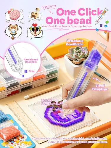 5mm Fuse Bead Pen, Melty Bead Dispense Tool - 2 Pack Kit