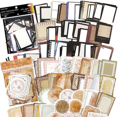 200Pcs Vintage Memo Material Pack Memo Collection (SetA)