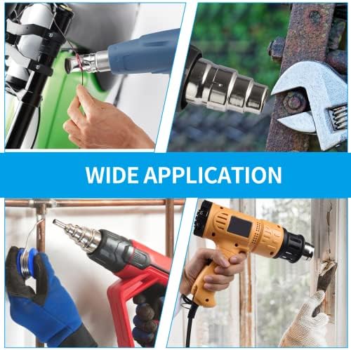 4 Pcs Heat Gun Nozzles Kit Stainless Steel Heat-Resistant Nozzles