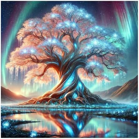 SJUTOUCI Tree of Life Diamond Art Kit for Adults, Tree Diamond Painting