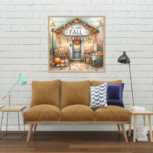 Fall Shop Diamond Art Kits for Adults,Diamond Painting Kits for Beginner 5D