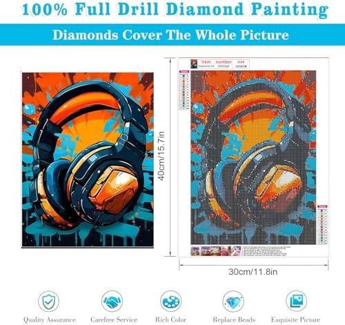 VeGuude Diamond Art Kits forAdults, Video Game Diamond Painting Kit12x16 in