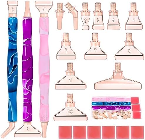 DoreenBow 21Pcs Diamond Art Tools Metal Thread Tip Diamond Art Accessories