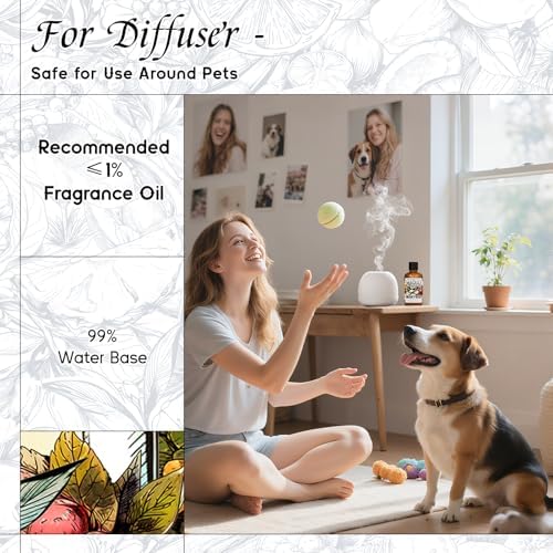HIQILI Musky Rose Fragrance Oil for Diffuser, Candle & Perfume