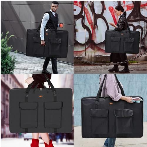 TreochtFUN Art Portfolio Case 24 X 36, Portfolio Bag Soft Water Resistant