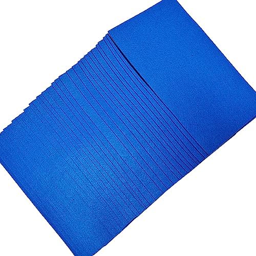 Jtnohx Self Adhesive Felt Sheets Adhesive Backed Felt Fabric Blue 4"x8"