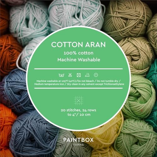 Paintbox Yarns 100% Cotton Aran Yarn 1.76oz / 50g, 93yds / 85m
