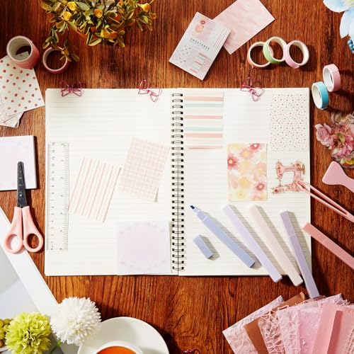 FunooFuno 155 Pcs Scrapbooking Supplies Kit with Storage Box, Coquette
