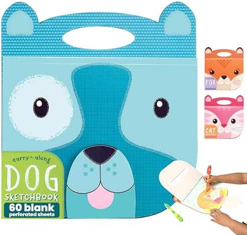 OOLY Carry Along Sketchbook for Kids, 60 Pages – Dog