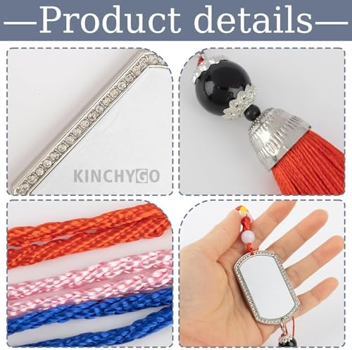 3 Pack Sublimation Keychain Blanks with Tassel Double Sided Blank