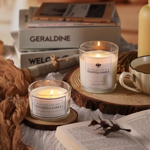 Clear Candle Jars with Lids, 16 Pcs Containers for Making Candles