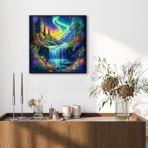 Waterfall Diamond Art Kits for Adults Beginners 14x14 in, DIY Craft Gift