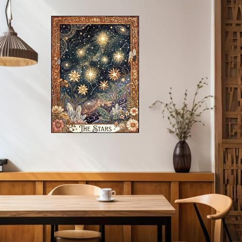 Benjenes 3PCS Tarot Theme Diamond Art Kits for Adults, Diamond Painting