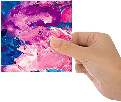 Tosnail 36 Packs 4" x 4" Artist Painting Canvas Panels, White Blank Stretched Canvas, Canvas Board, Small Paint Canvases for Oil or Acrylic Painting Party