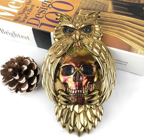 3D Owl Skull Silicone Mold for Epoxy/UV Resin Casting Halloween DIY Craft