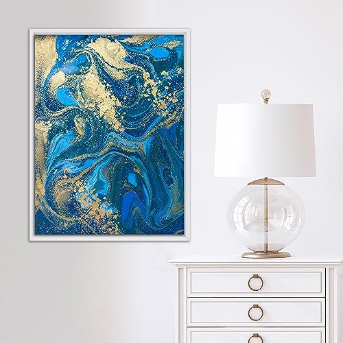 Pixy Canvas Floater Frame 15x30 for 0.75 inch Deep Canvas Paintings/Canvas Prints/Wood Canvas Panels/Wall Art/Wall Decor/Home Decor/Artwork, (White, 15 x 30 inch, Portrait)
