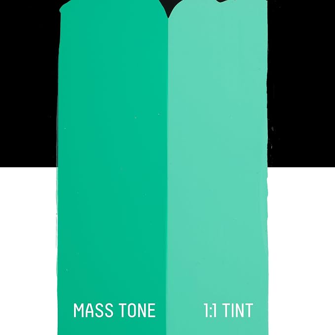 Liquitex BASICS Acrylic Paint, 8.5-oz Tube, Bright Aqua Green | Medium Viscosity, Satin Finish, Lightfast, Fine Art Pigments, Range of Opacities, Easy Blending