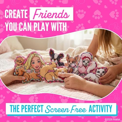 Barbie® Sewing Kit for Kids Ages 6-12 - Sew Your Own Puppy & Kitten
