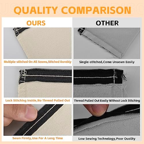 8×4.7 Inch Blank DIY Craft Bag Canvas Pencil Case Blank Makeup Bags- Canvas Pencil Pouch Bulk Canvas Cosmetic Bag Multi-Purpose Travel Toiletry Bag Canvas Zipper Bags