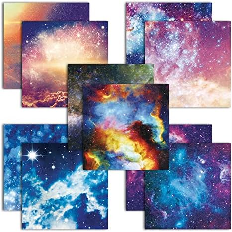 Origami Paper 6x6" Double Sided 50 Sheets 10 Colors Origami Kit,Craft Paper