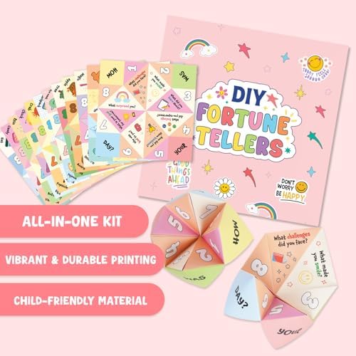 DIY Make Your Own Paper Fortune Tellers & Cootie Catchers for Kids