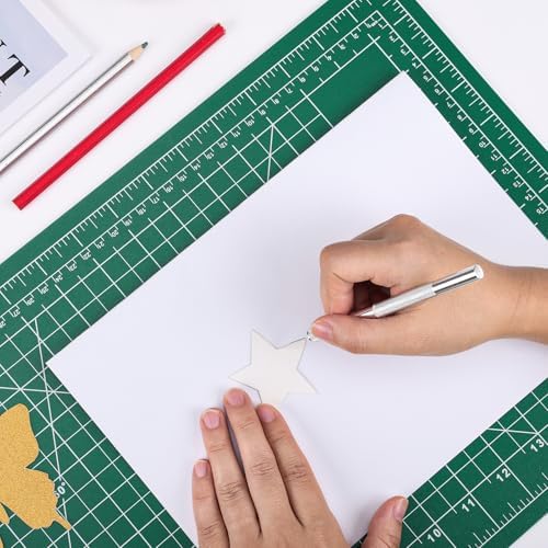 Cutting Mat 12"x18", 10 Pack Double-Sided 5-Ply Self Healing Sewing Cutting Mat, Cutting Mats Board for Crafts-Sewing, Fabric, Quilting, Scrapbooking Project