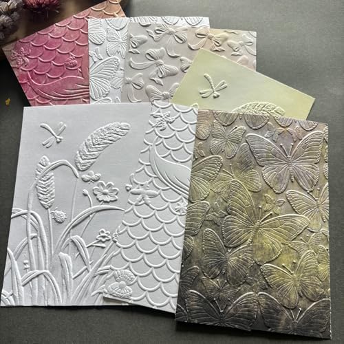 Bow Knot Ribbon 3D Embossing Folder, Elegant Gift Bow Textured Plastic Stencil for DIY Scrapbooking Card Making Paper Crafts
