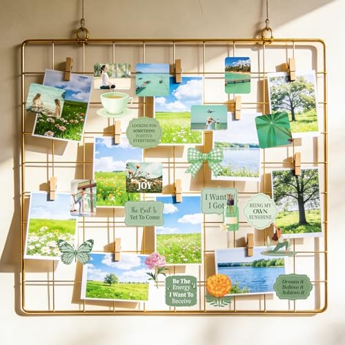 50 Pcs Vision Board Stickers for Women, Positive Affirmation Stickers for Vision Board Supplies Kit, Inspirational Quote Journey Decal Sticker for Adults Teens Planner Accessories (Green)