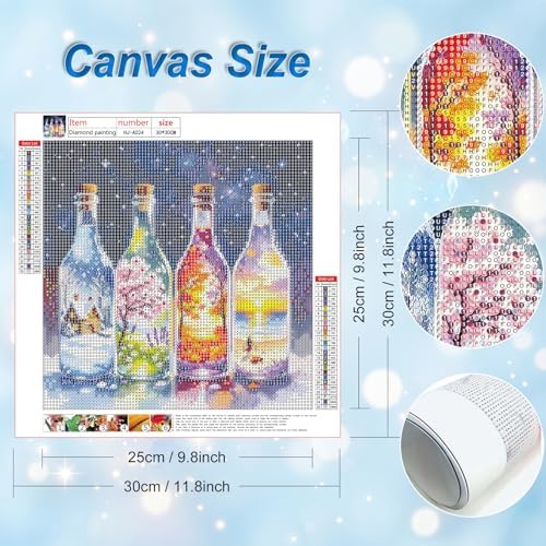 HvasJing Link Diamond Painting Kit for Adults, Four Seasons Diamond Art Kit