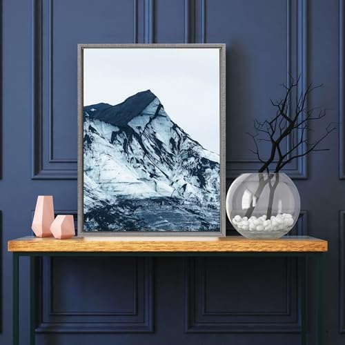 Pixy Canvas Floater Frame 4x6 for 3/4 (0.75) inch Deep Canvas Paintings/Canvas Prints/Wood Canvas Panels/Wall Art/Wall Decor/Home Decor/Artwork (Antique Silver, 4 x 6 inch, Portrait)