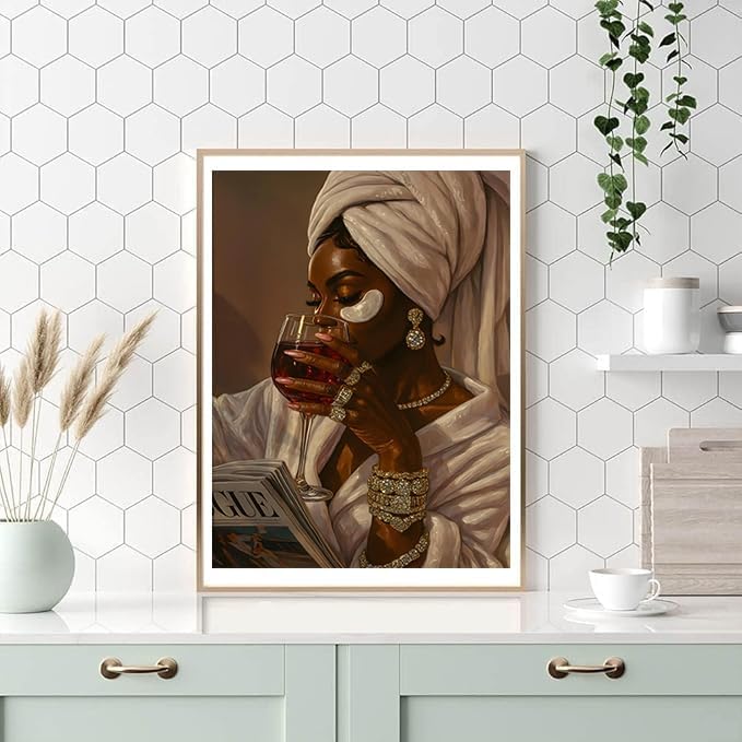 WNPOKN Woman Diamond Art Kits for Adults 12x16inch