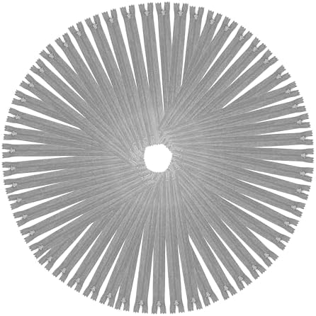 Mandala Crafts 85 PCs Gray Assorted Lengths Nylon Zippers for Sewing