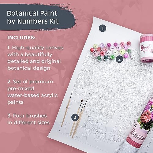 Pink Picasso Paint by Number Kit, for Adults & Teens,16x20, Dahlia Delight