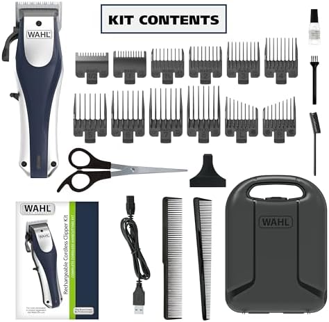 Wahl Lithium Ion Pro Rechargeable Cordless Hair Clippers for Home Haircuts