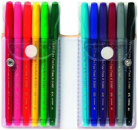 Pentel Arts Color Pen, 12-Color Set (S360-12)