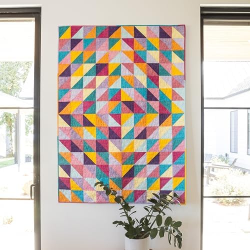 Connecting Threads Triangle Lap Throw Quilt Sewing Kit for Beginners