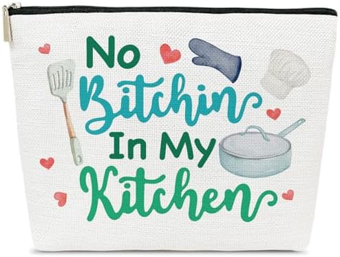 Baking Lover Gifts for Baker, Kitchen Theme Makeup Bag for Cook Women