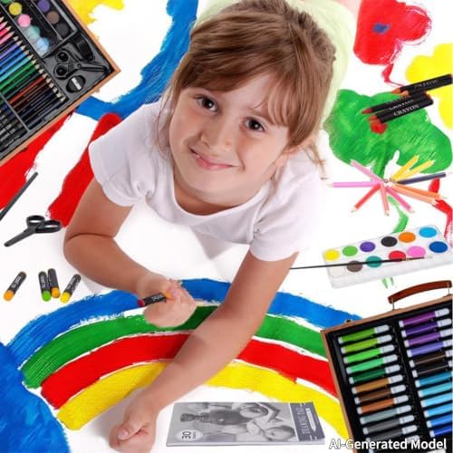 KINSPORY Drawing Case, 150 Pieces Drawing Supplies
