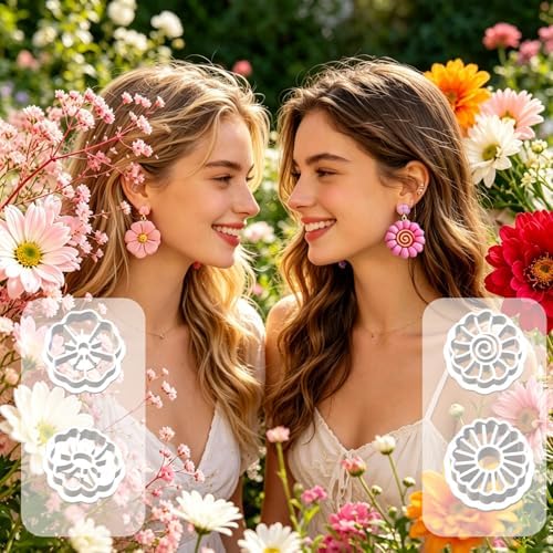 8 Pcs Cute House Polymer Clay Cutters Set - Charming Home Shapes Clay Cutters for Polymer Clay Jewelry Making, Perfect Housewarming Gift