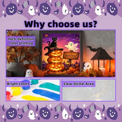 Arttoplus Halloween Paint by Numbers Kit for Adults Beginner 16x20in, Ghost