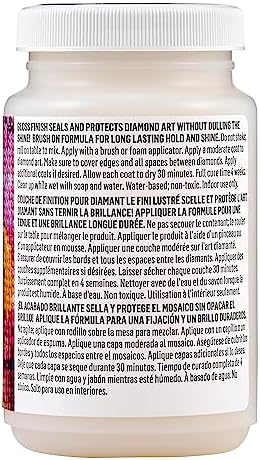 Mod Podge Diamond Top Coat, Premium All-in-One Glue, Sealer, and Finish Perfect for Preserving Diamond Puzzle Arts and Crafts Projects, CS27590