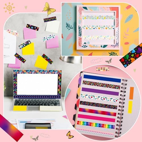 TaoBary 33 Rolls Washi Tape Set, 15mm Holiday Seasonal,Cool Style