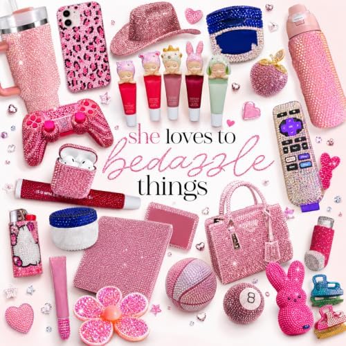 6 Boxes Bedazzling Kit, 3mm 56000Pcs Resin Jelly Rhinestones Kit Flatback Rhinestones Nail Gems Bedazzler Kit with B7000 Jewelry Glue & Tools Bedazzling Kit for DIY Arts & Crafts Gifts