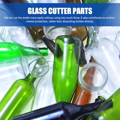 ULTECHNOVO 6 Pack Glass Cutter Blades Replacement Round Bottle Cutter Head for Automatic Glass Bottle Cutting Machine Cutting Tool Accessory for Wine Cutting and Cutting Parts