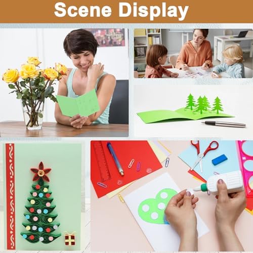 Silunkia 40 Sheets Light Green Cardstock 8.5 x 11 Craft Paper 75lb